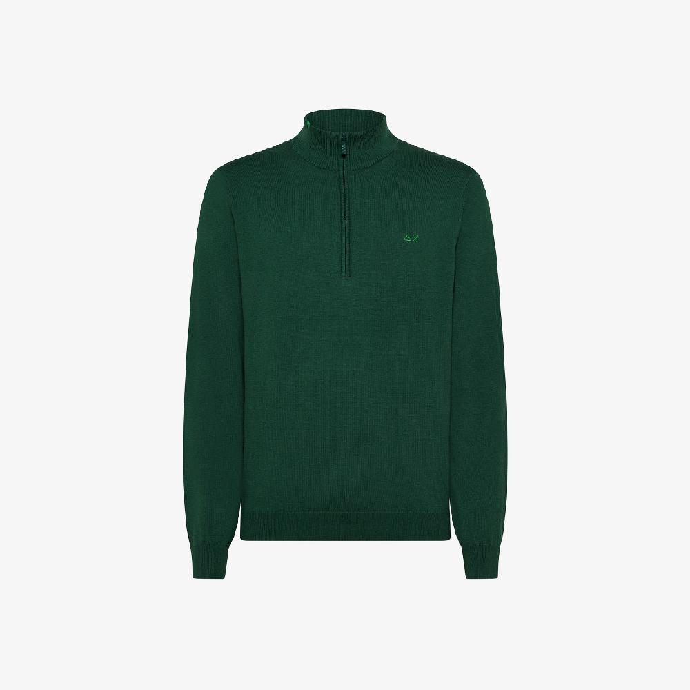 Sun 68 Maglia In Lana E Cotone Con Zip - Uomo 50% di sconto per tempo limitato