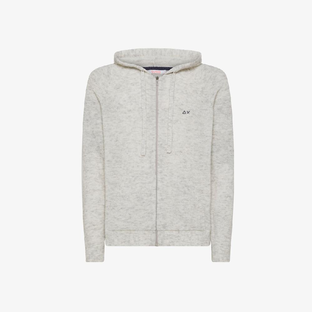 Sun 68 Maglia In Lana E Alpaca Con Cappuccio - Uomo Shopping Online