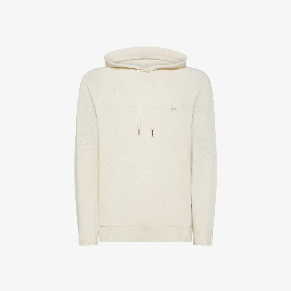 Sun 68 Maglia In Lana E Cashmere Con Cappuccio - Uomo Saldi Di Fabbrica