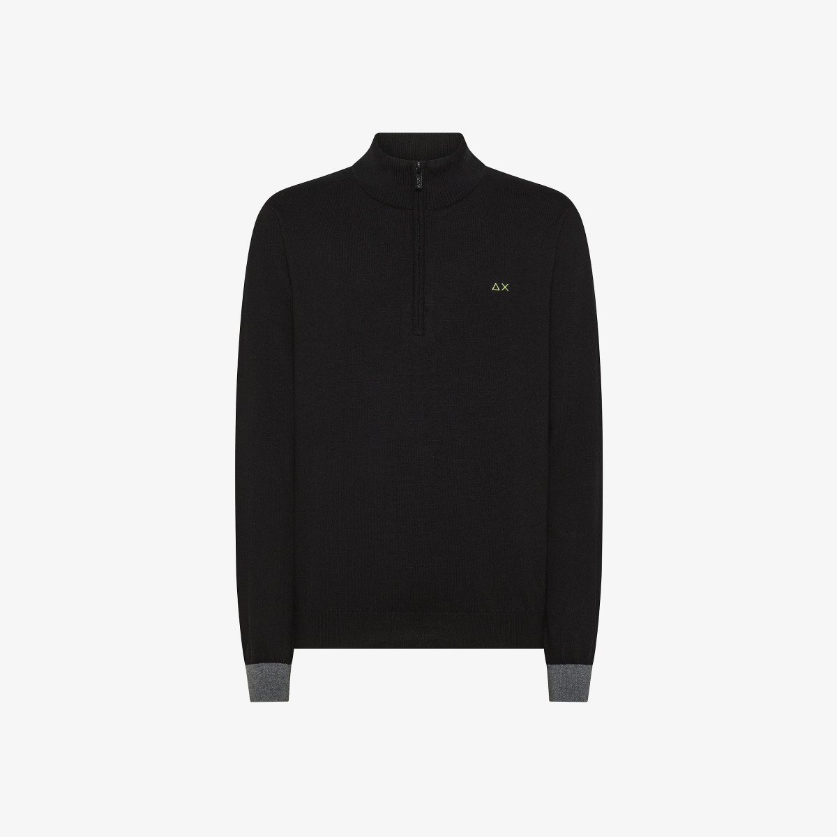 Sun 68 Maglia In Lana E Cotone Con Zip - Uomo Ultimi tre giorni