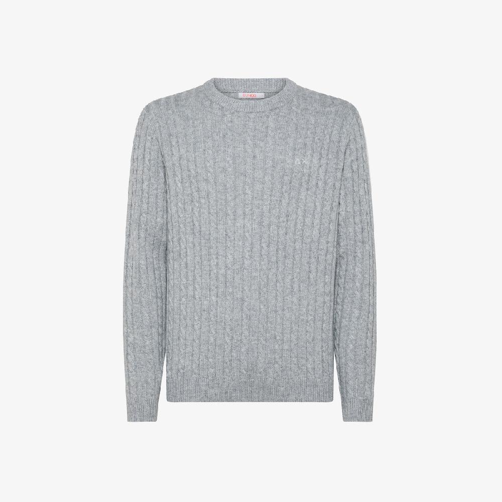Sun 68 Maglia In Lana E Cashmere A Trecce - Uomo In Vendita