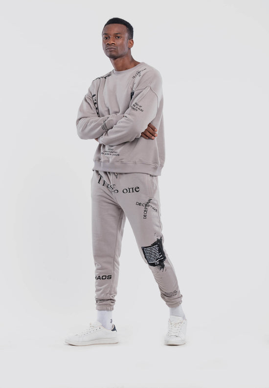Tom Barron Tuta da ginnastica con stampa Luxe Everywhere Nuova