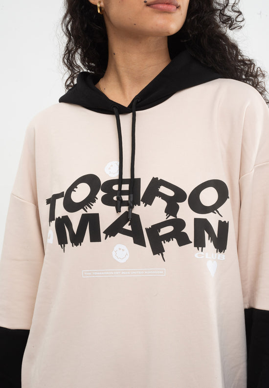 Tom Barron Felpa con cappuccio oversize Signature Economico