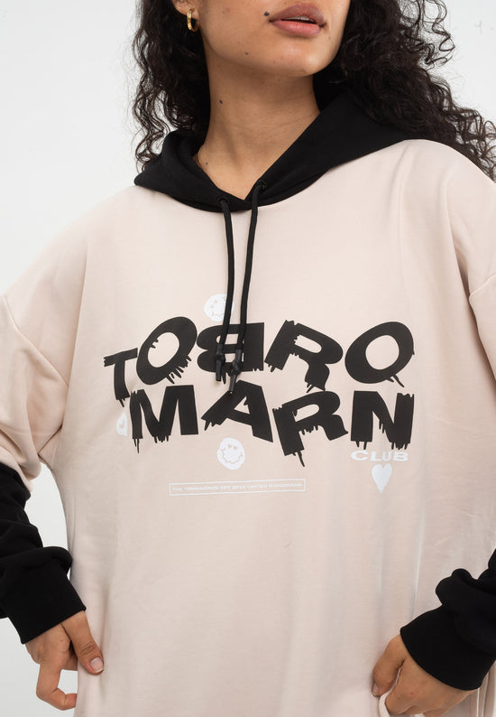Tom Barron Felpa con cappuccio oversize Signature Economico