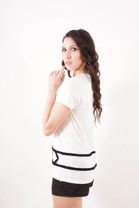 Tricot à Porter Belt t-shirt In Linea