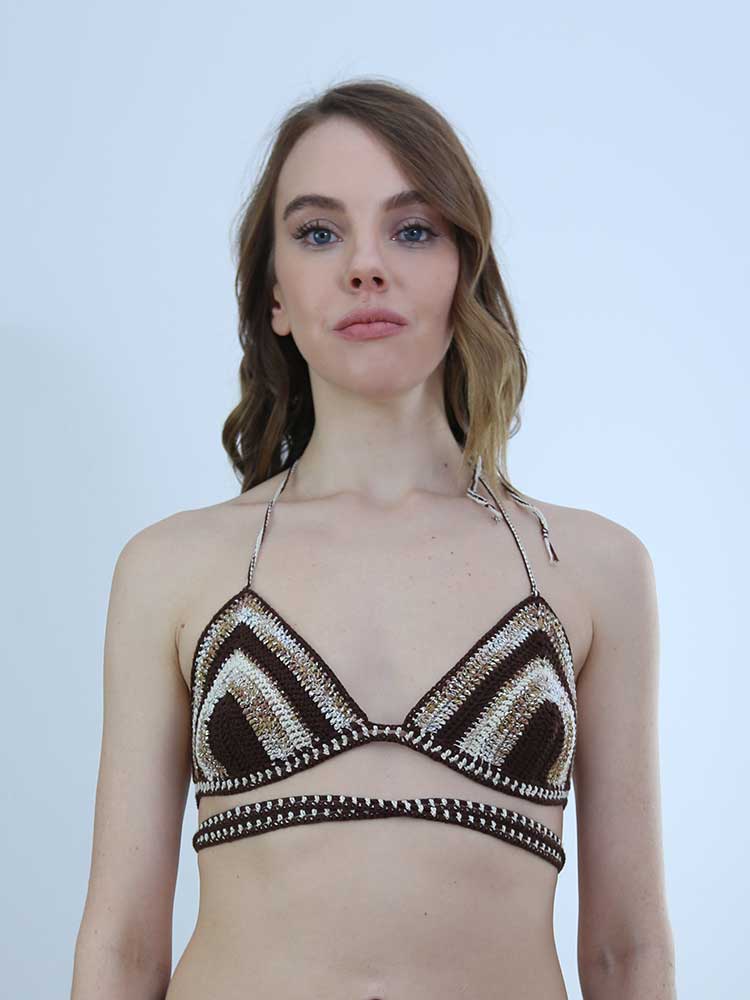 Tricot à Porter BRA TRIANGOLO CROCHET Consegna Veloce