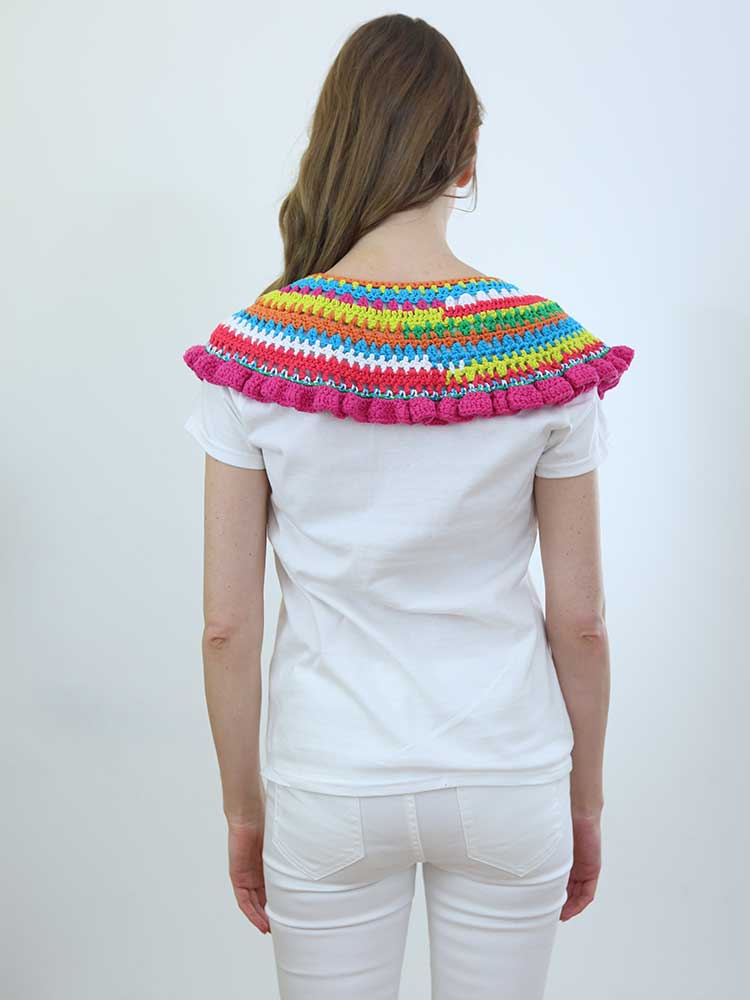 Tricot à Porter COLLO MULTICOLOR CROCHET Novità