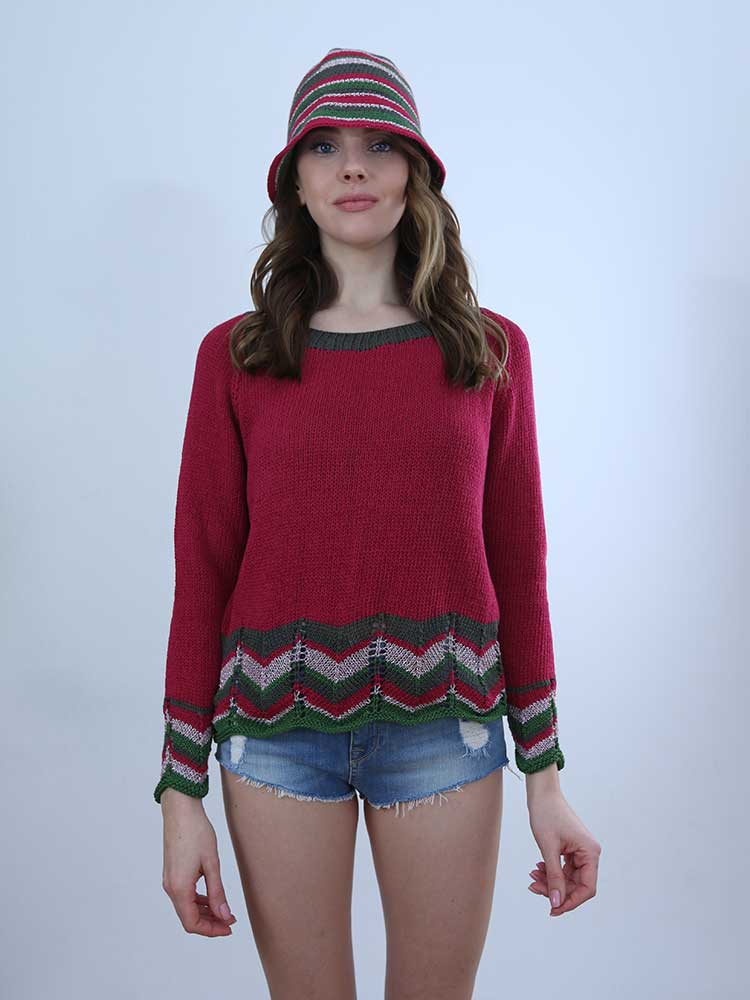 Tricot à Porter MAGLIA CON BORDO CROCHET FANTASIA Outlet