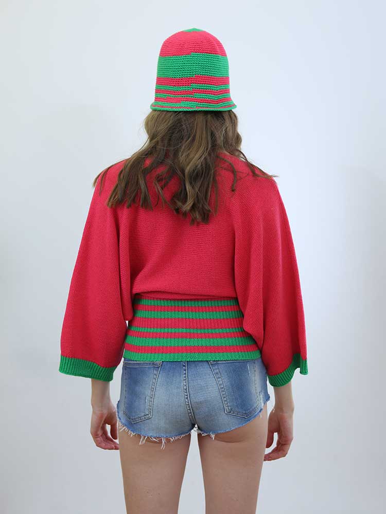 Tricot à Porter MAGLIA PIPISTRELLO FASCIA ALTA IN VITA Saldi Di Fabbrica