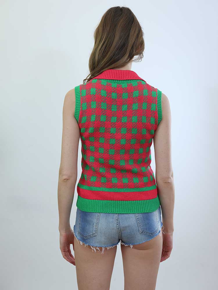 Tricot à Porter POLO SCOLLO V SENZA MANICHE Moda