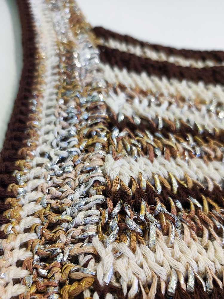 Tricot à Porter TOP RIGHE CROCHET Qualità Garantita