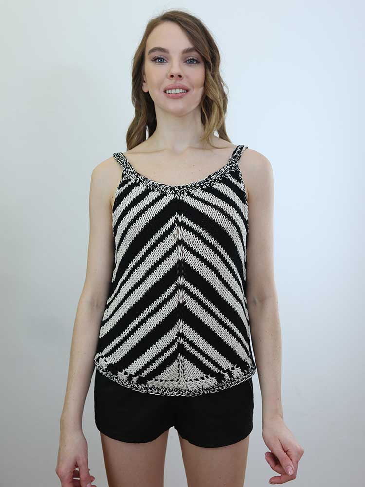 Tricot à Porter TOP SPALLINA OPTICAL Acquista Ora