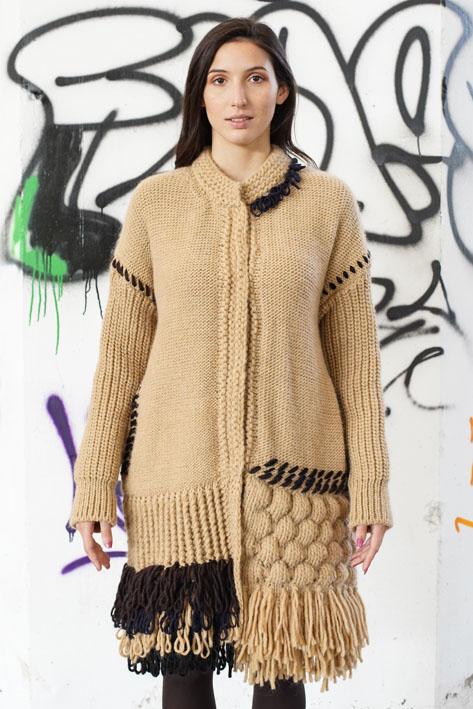 Tricot à Porter Coat fringe Affare Del Giorno