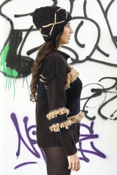Tricot à Porter Sweater fringe Vendite Flash