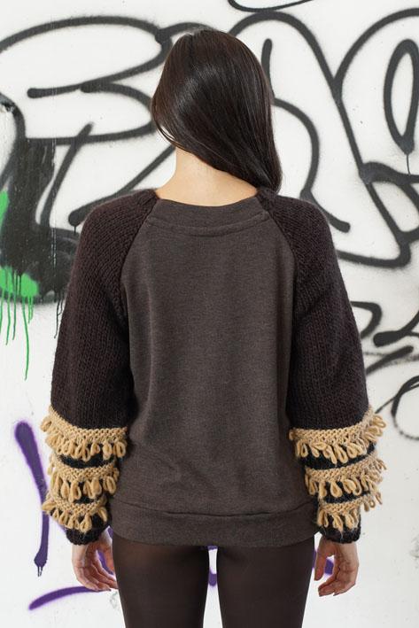 Tricot à Porter Sweater sleeves fringe 2025
