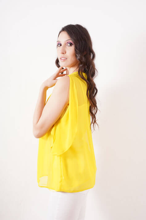 Tricot à Porter Yellow silk Online