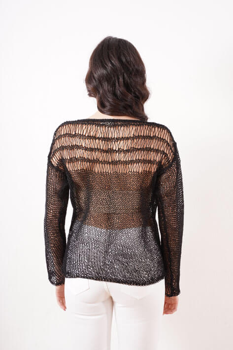 Tricot à Porter Spiderweb long sleev Saldi Di Fabbrica