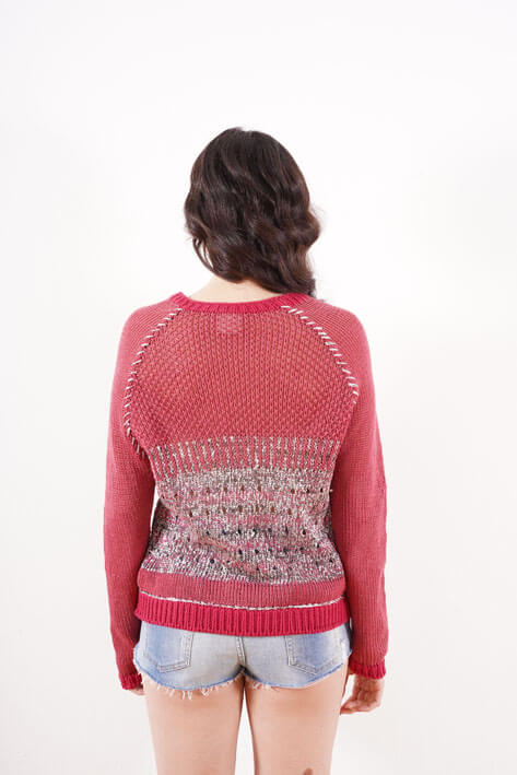 Tricot à Porter Stripe lurex In Saldo
