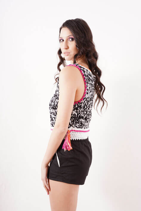 Tricot à Porter Twill giant tank top Pezzi Unici