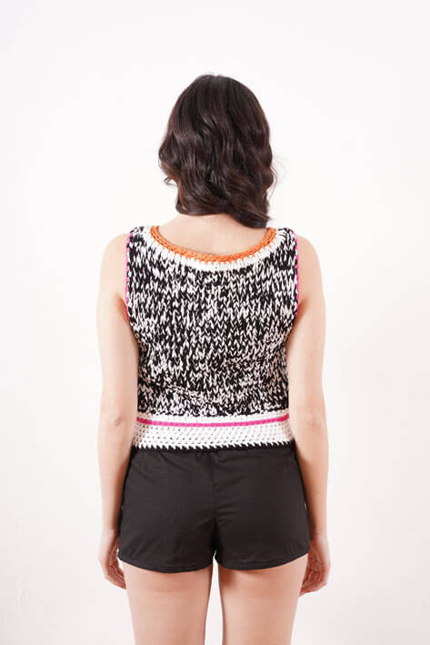Tricot à Porter Twill giant tank top Pezzi Unici