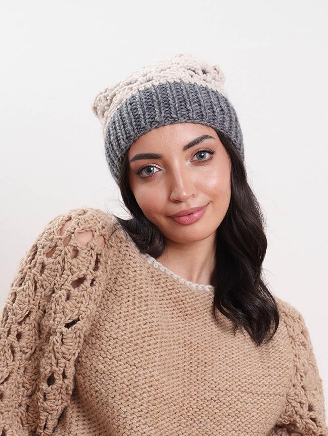Tricot à Porter Cappello in maglia traforato Affare Del Giorno