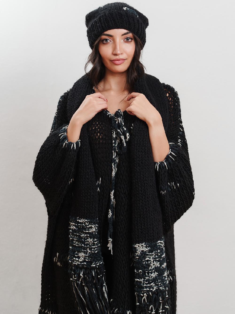 Tricot à Porter Maxi Cardigan intarsi Vendite Flash