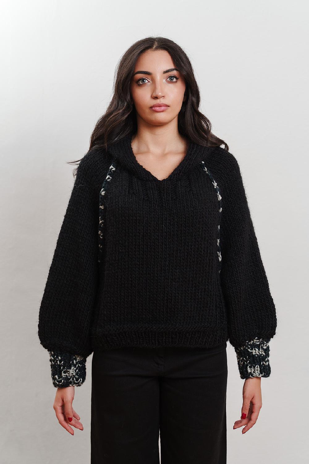 Tricot à Porter Maglia con cappuccio Nuova