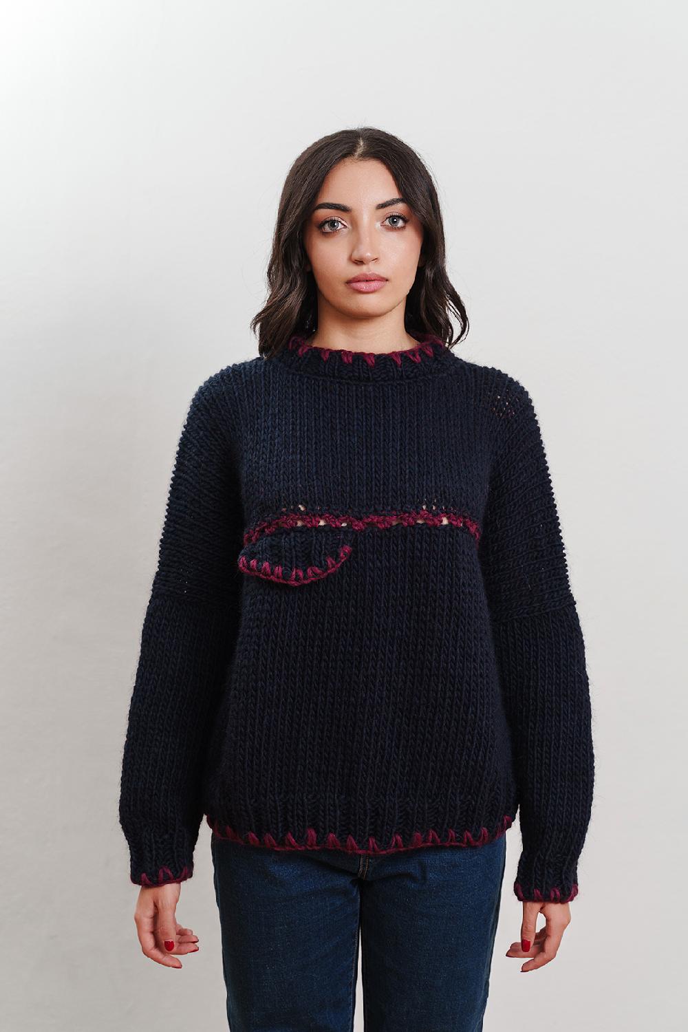Tricot à Porter Pullover giro taschina Soddisfazione Garantita