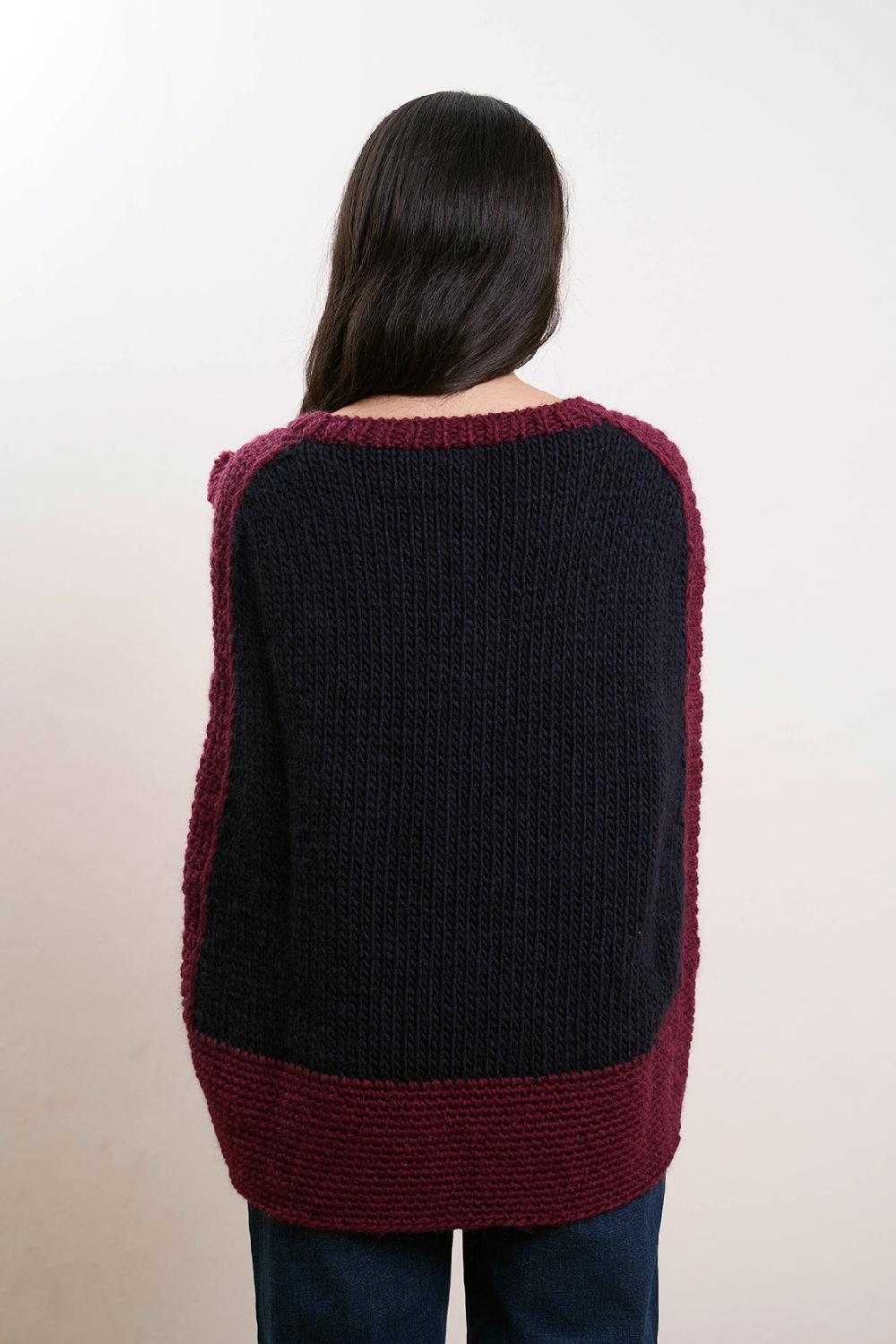 Tricot à Porter Poncho Negozi Online