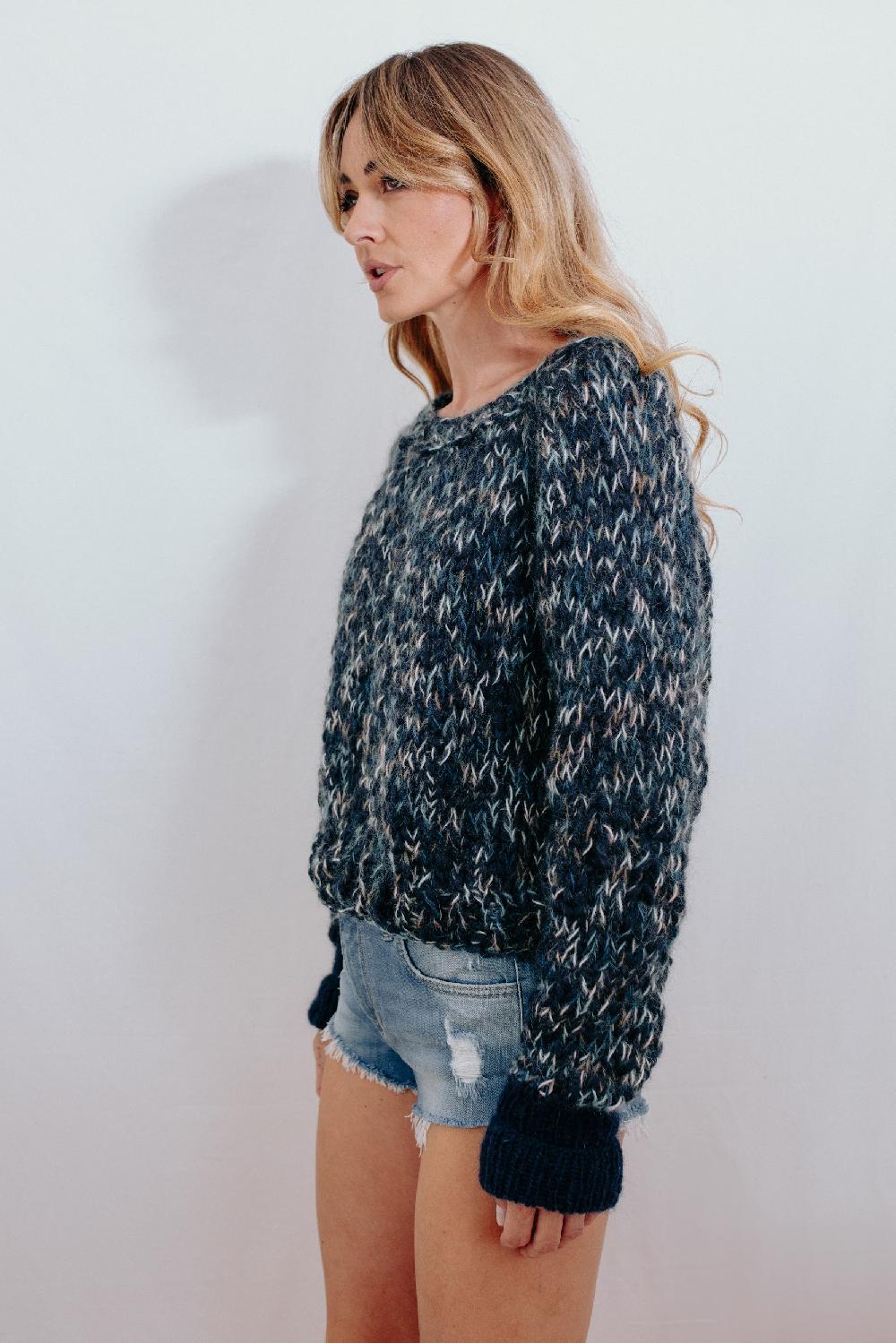 Tricot à Porter Maglia cube manica raglan Consegna Veloce