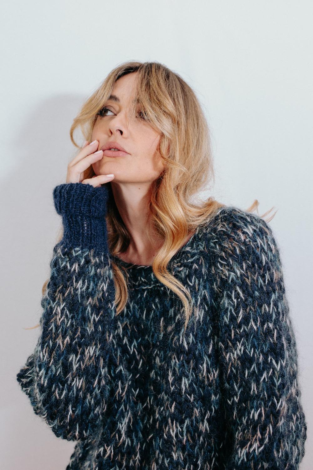 Tricot à Porter Maglia cube manica raglan Consegna Veloce