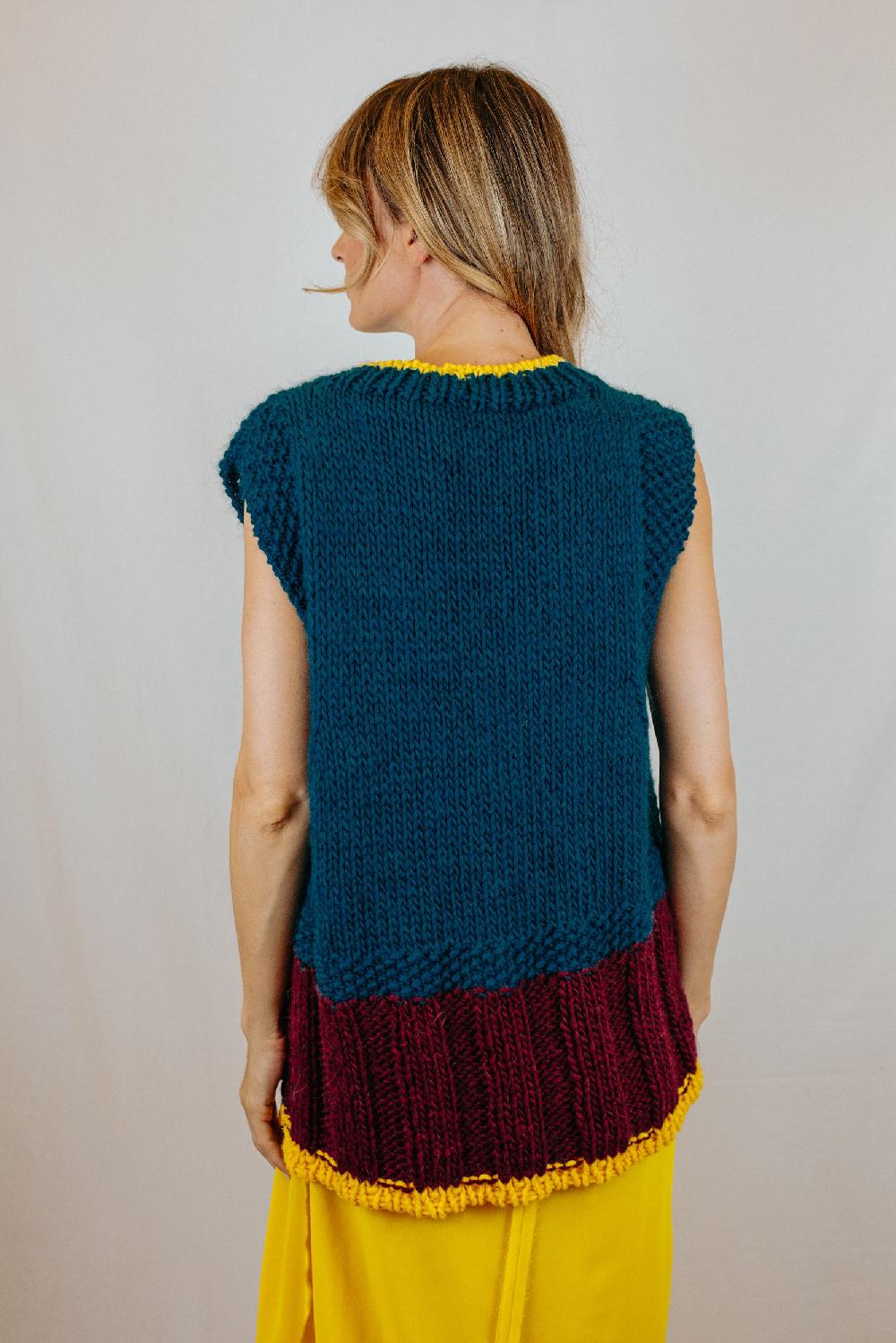 Tricot à Porter Gilet over a 3 colori Prezzo Ridotto