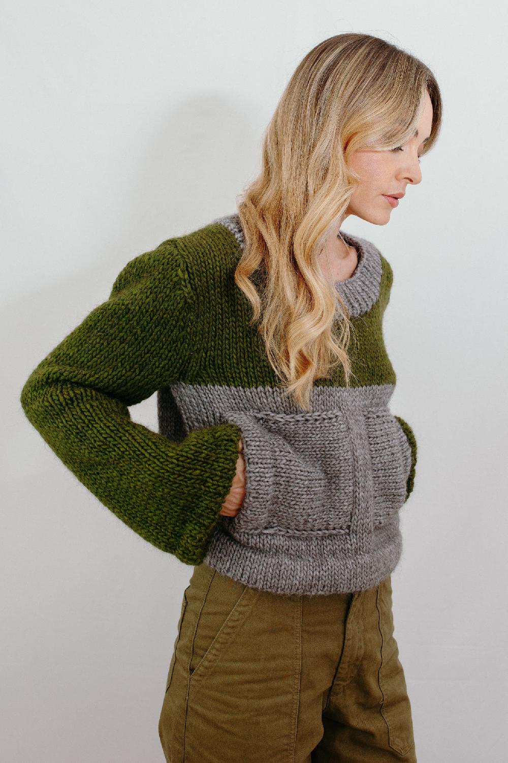 Tricot à Porter Maglia cube tasche applicate Outlet