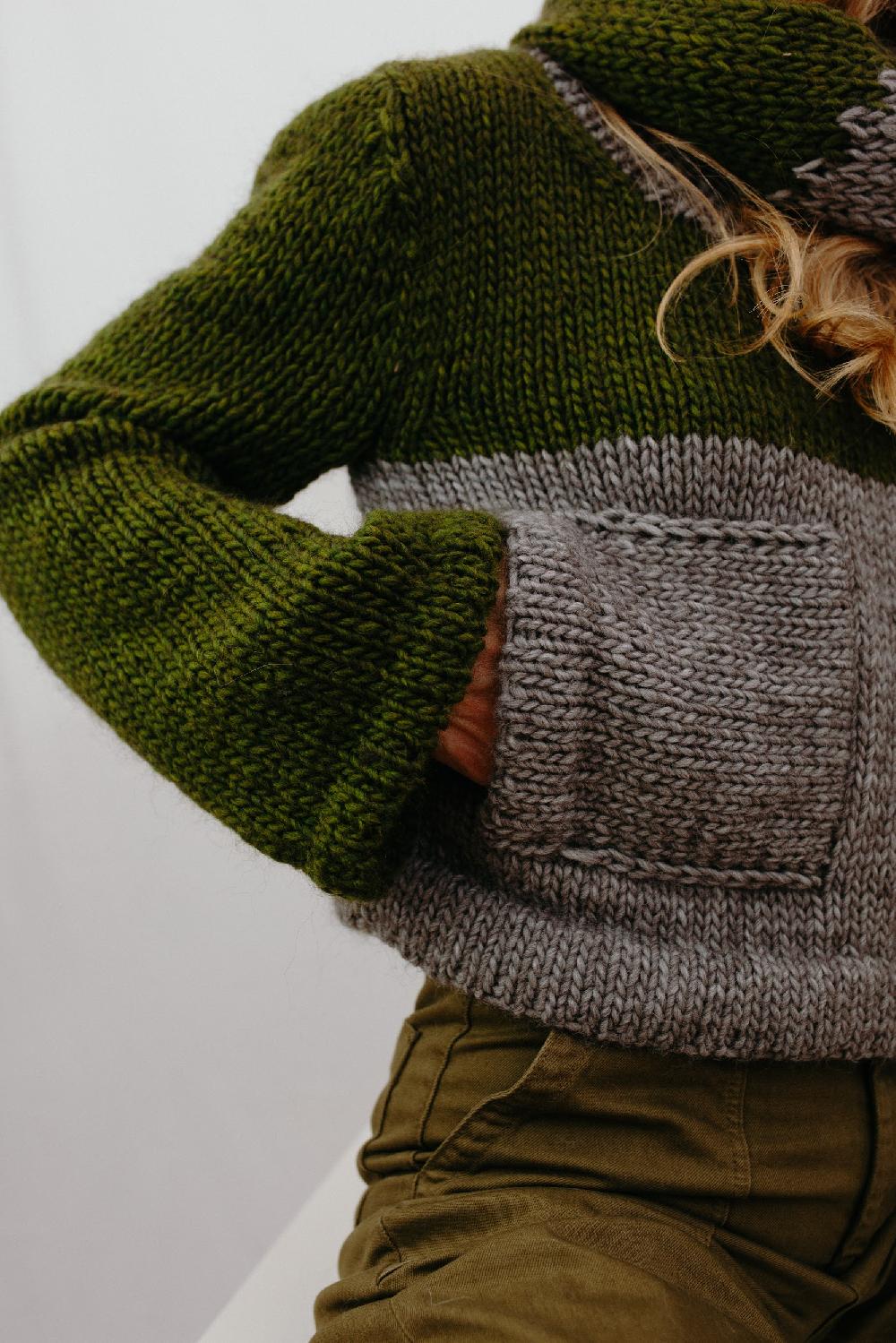 Tricot à Porter Maglia cube tasche applicate Outlet