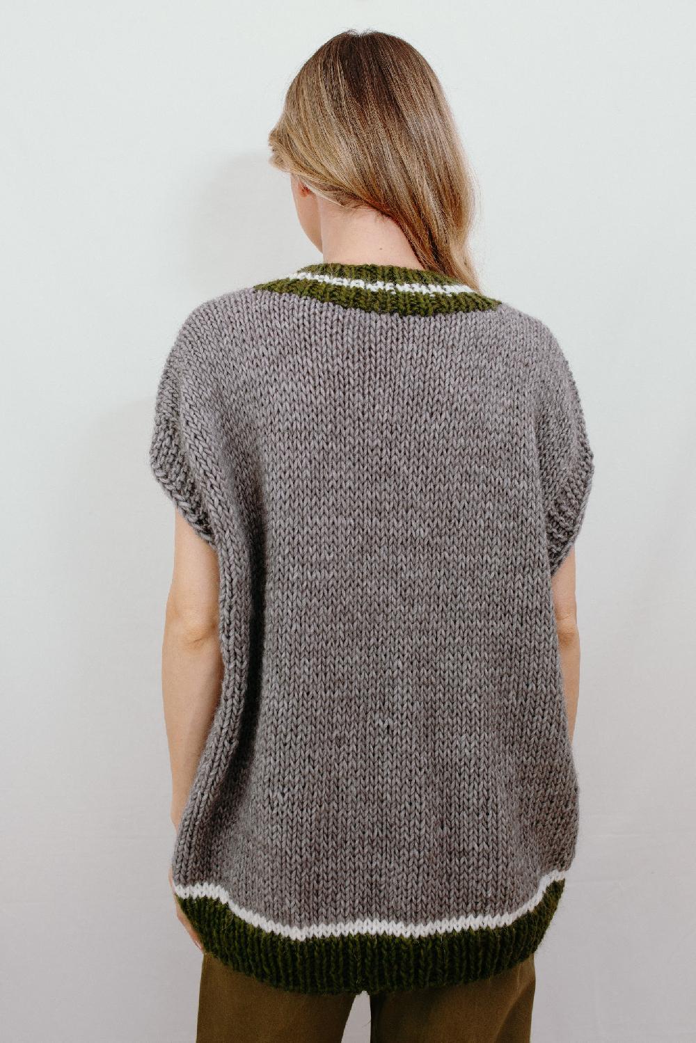Tricot à Porter Gilet over scollo V In Vendita