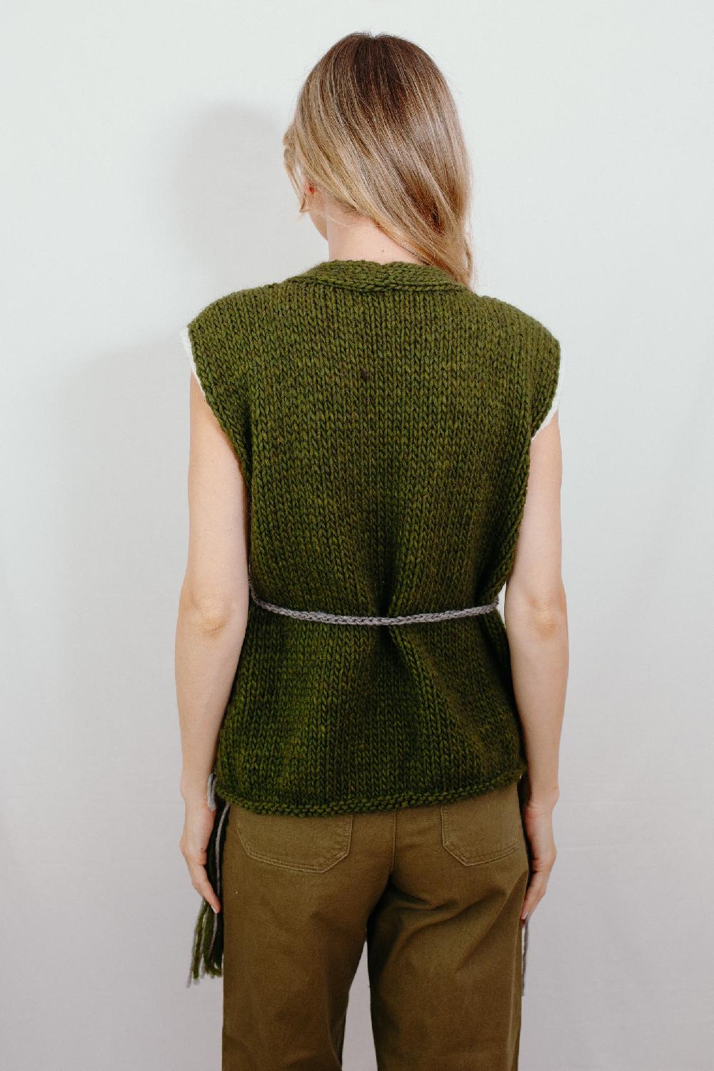 Tricot à Porter Gilet aperto con frange Saldi