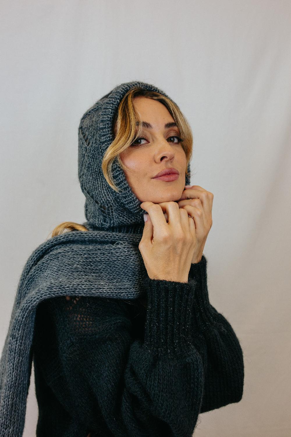 Tricot à Porter Balaclava con trafono a rombi Vendita Calda