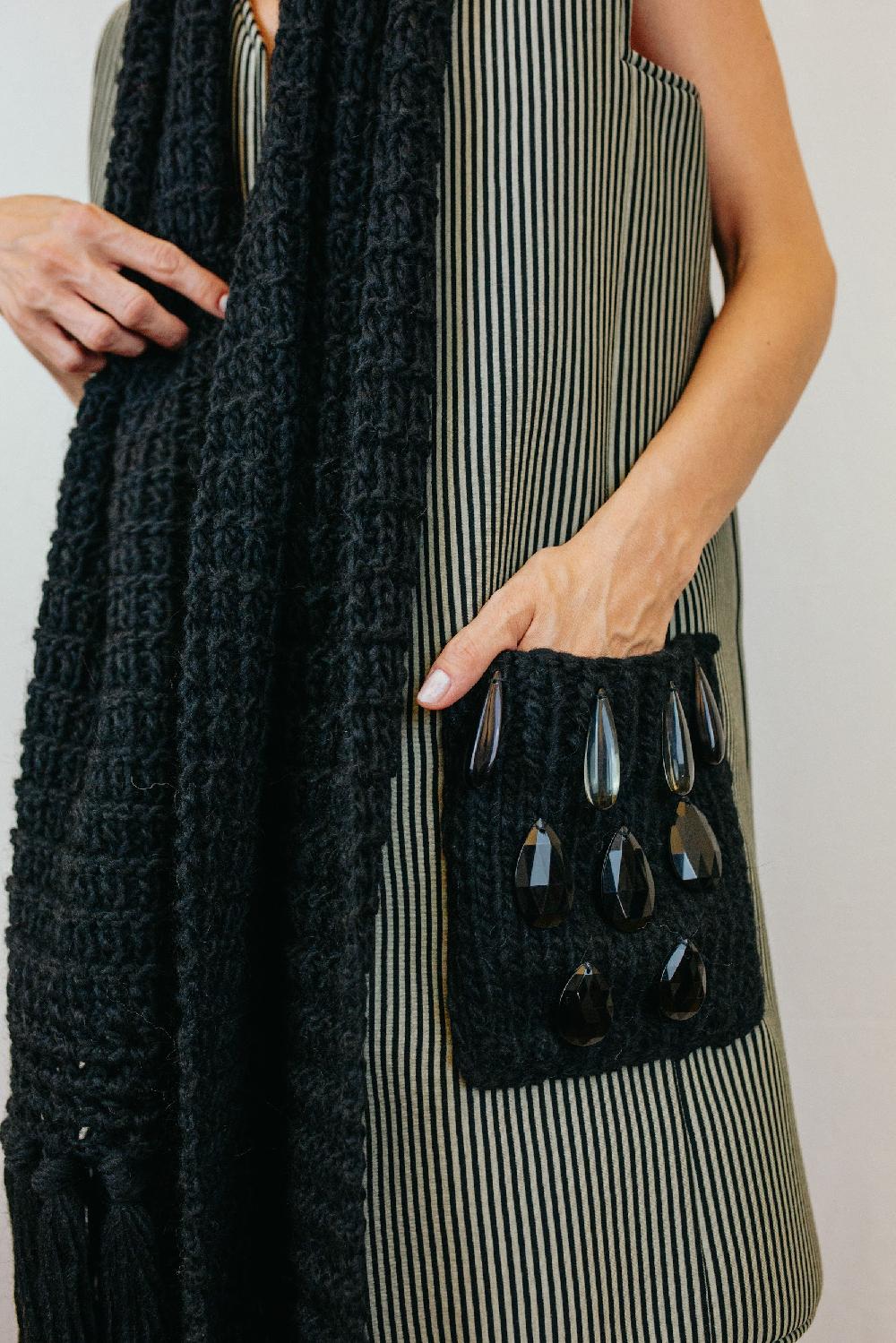 Tricot à Porter Sciarpa con bordo finale Saldi Di Fabbrica