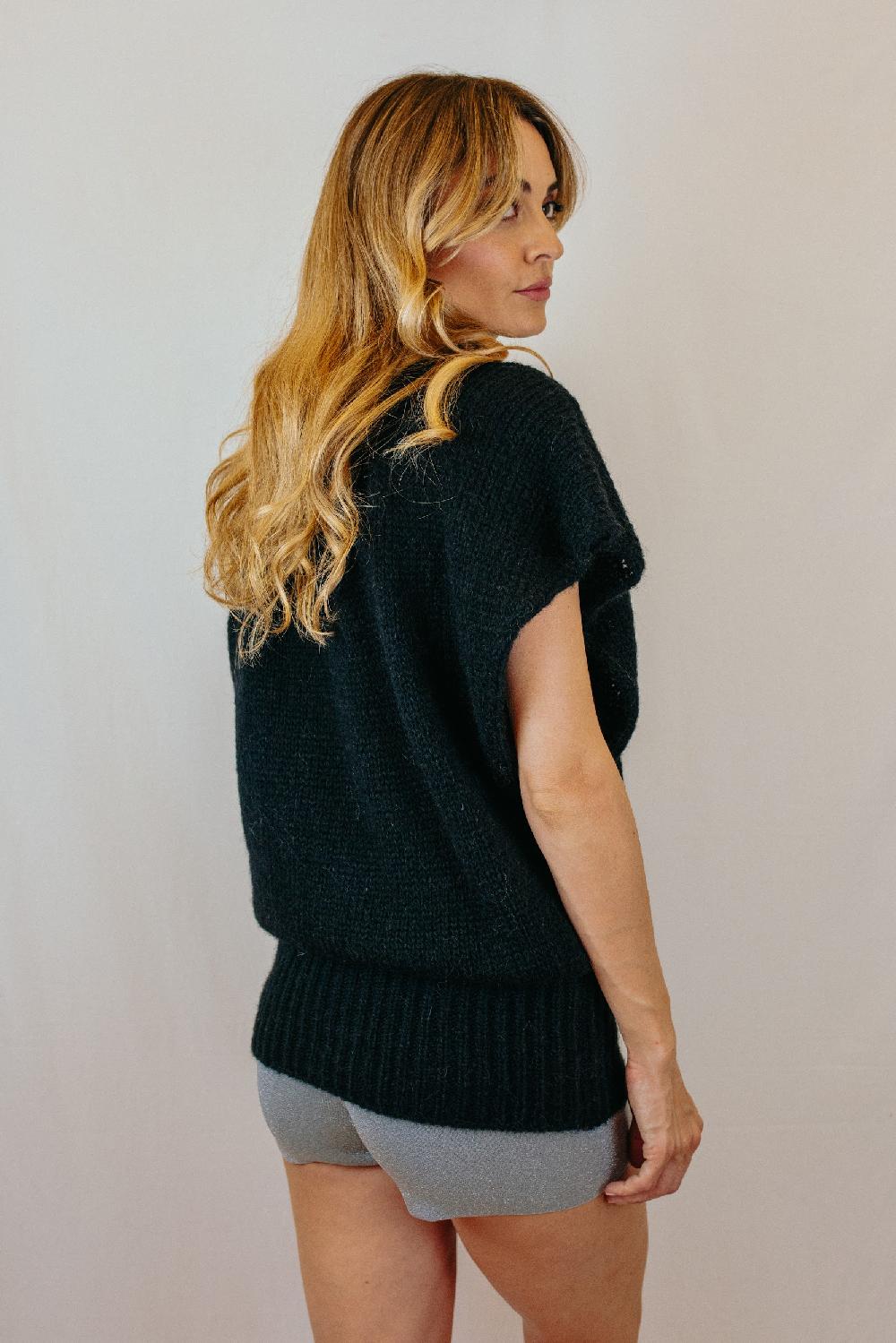 Tricot à Porter Maxi gilet taglio girocollo Vendite Flash