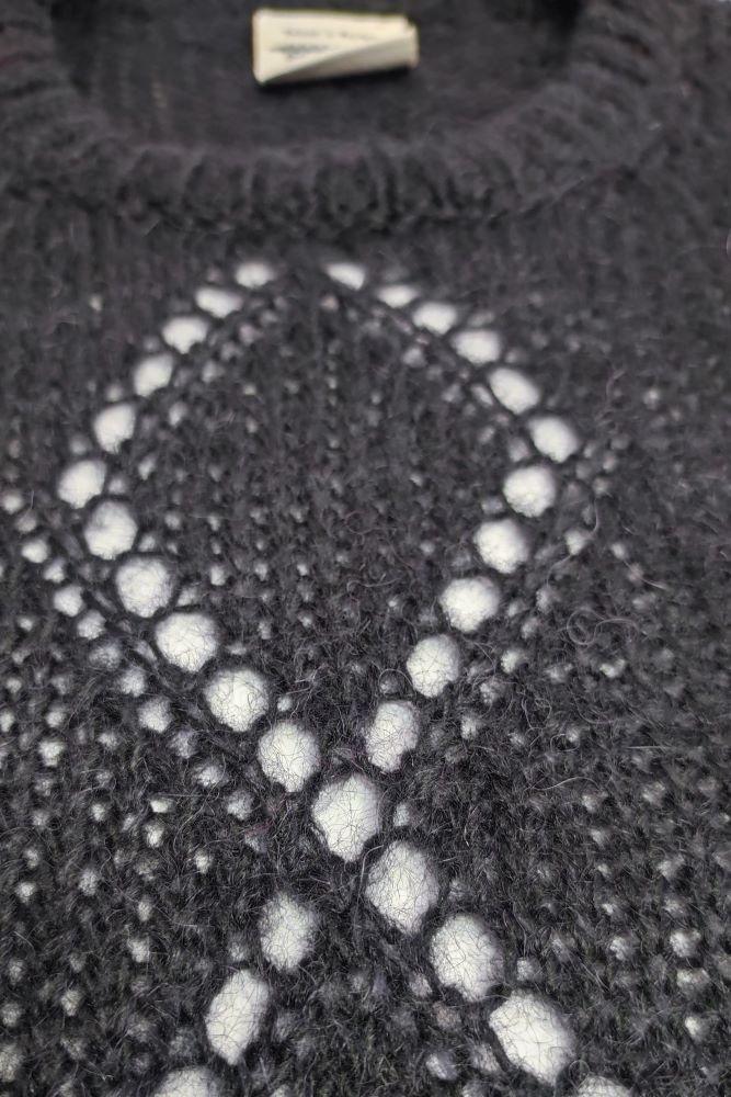 Tricot à Porter Maglia girocollo con traforo a rombi Negozio
