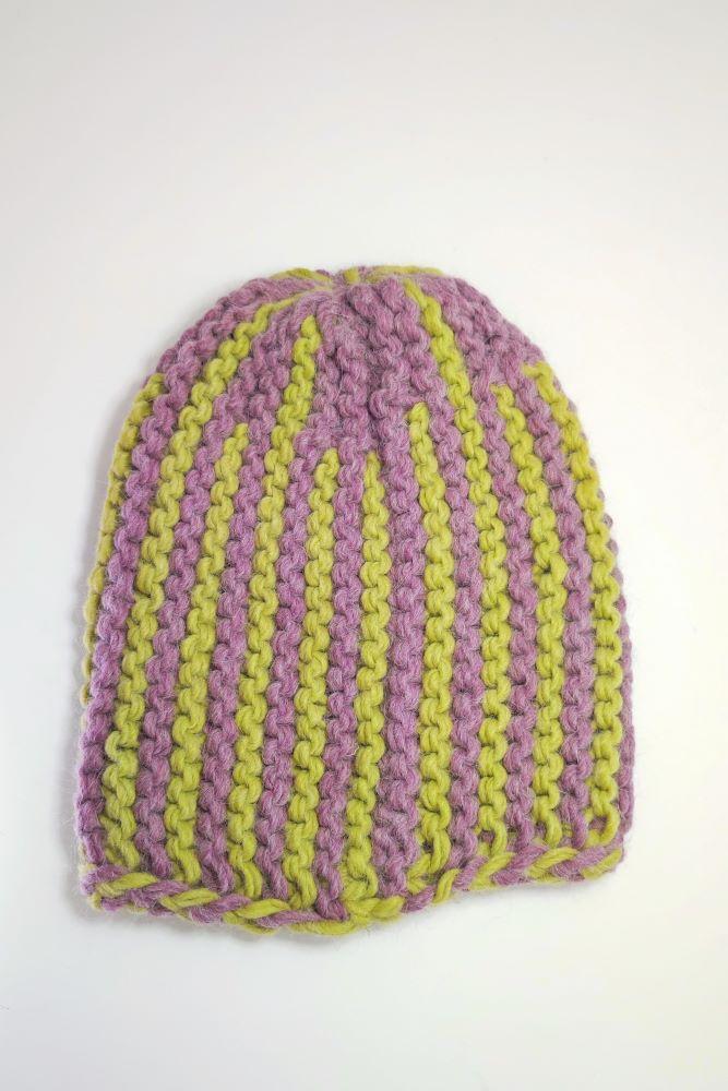 Tricot à Porter Berretto lungo bicolor Moda