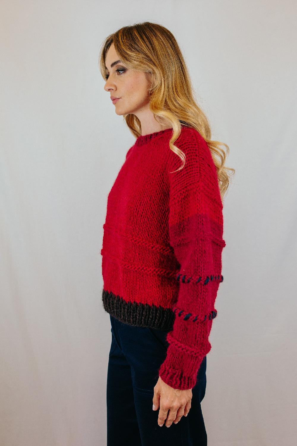 Tricot à Porter Maglia cropped girocollo Vendita