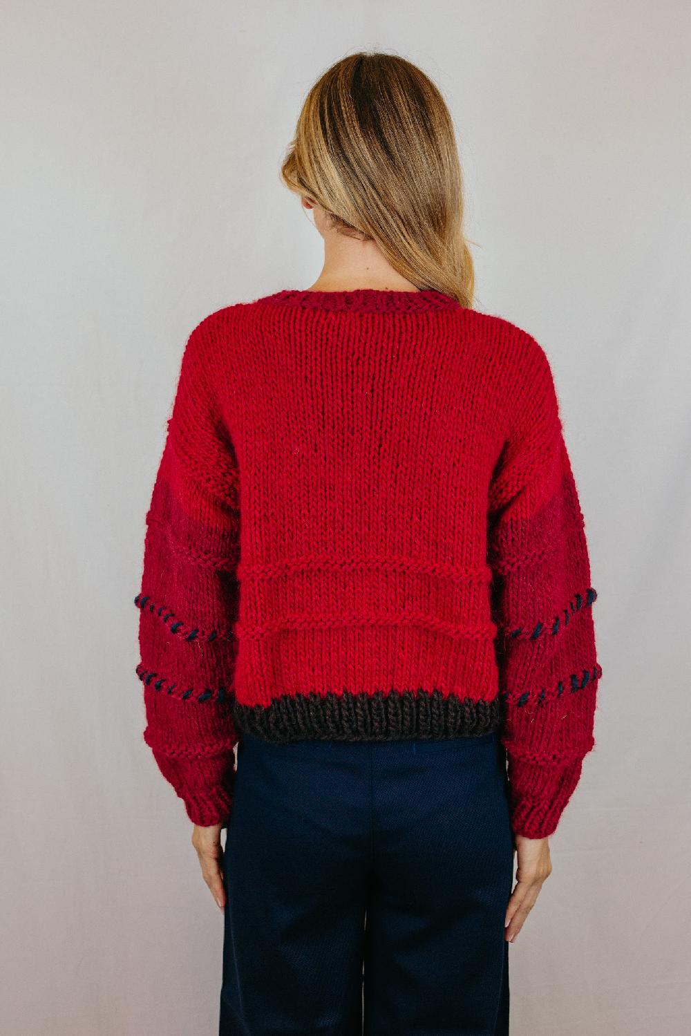 Tricot à Porter Maglia cropped girocollo Vendita
