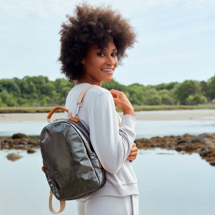 Uashmama Uashmama Midsize Zip-Up Backpack | Recycled Accents – Uashmama UK 2025