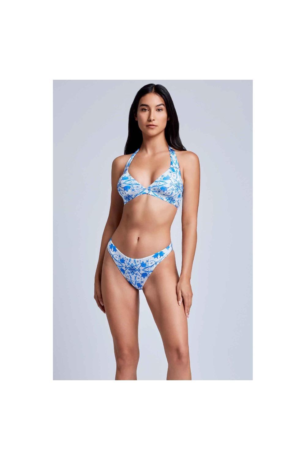 Vacanze Italiane Bikini con allacciatura al collo Nocciola Vendita