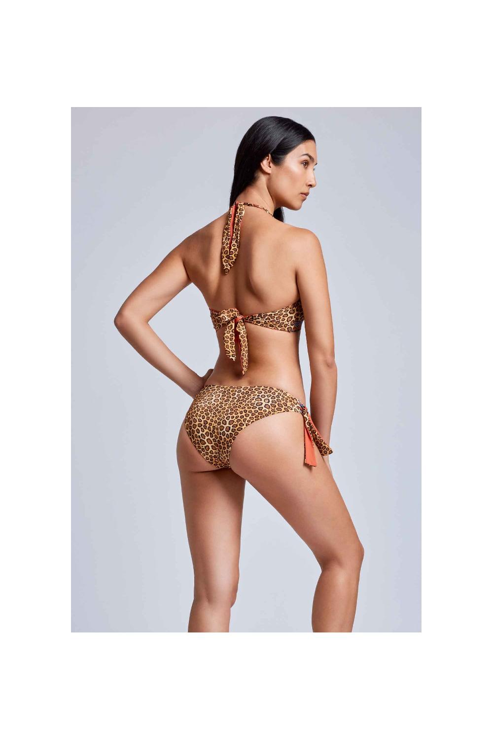 Vacanze Italiane Bikini con allacciatura al collo Nocciola Acquista Ora