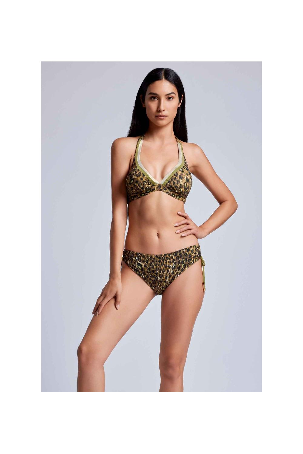 Vacanze Italiane Bikini con allacciatura al collo Nocciola Novità