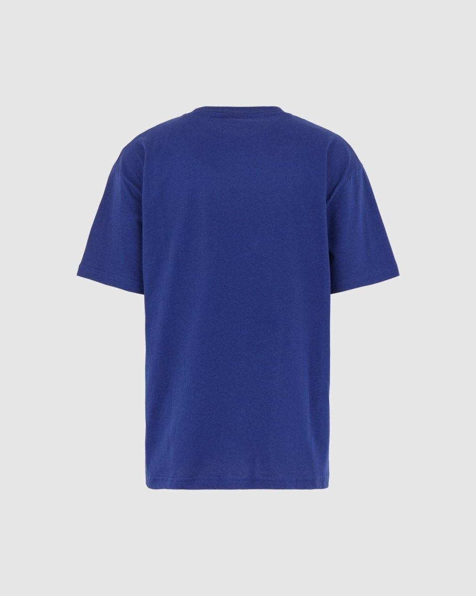 Vision Of Super BLUE T-SHIRT WITH EMBROIDERED FLAMING HEART Hotsell