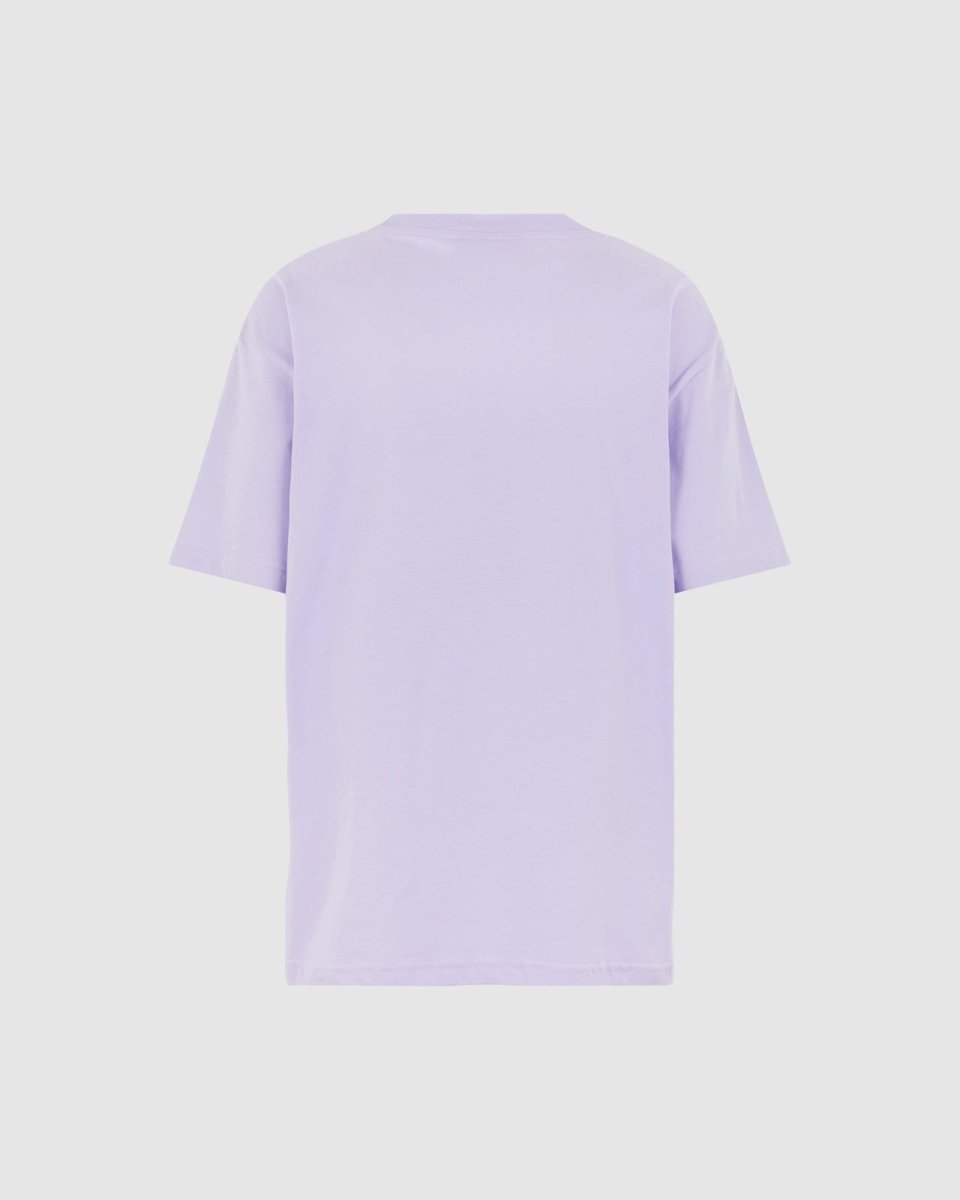 Vision Of Super LILAC T-SHIRT WITH EMBROIDERED FLAMING HEART Pezzi Unici