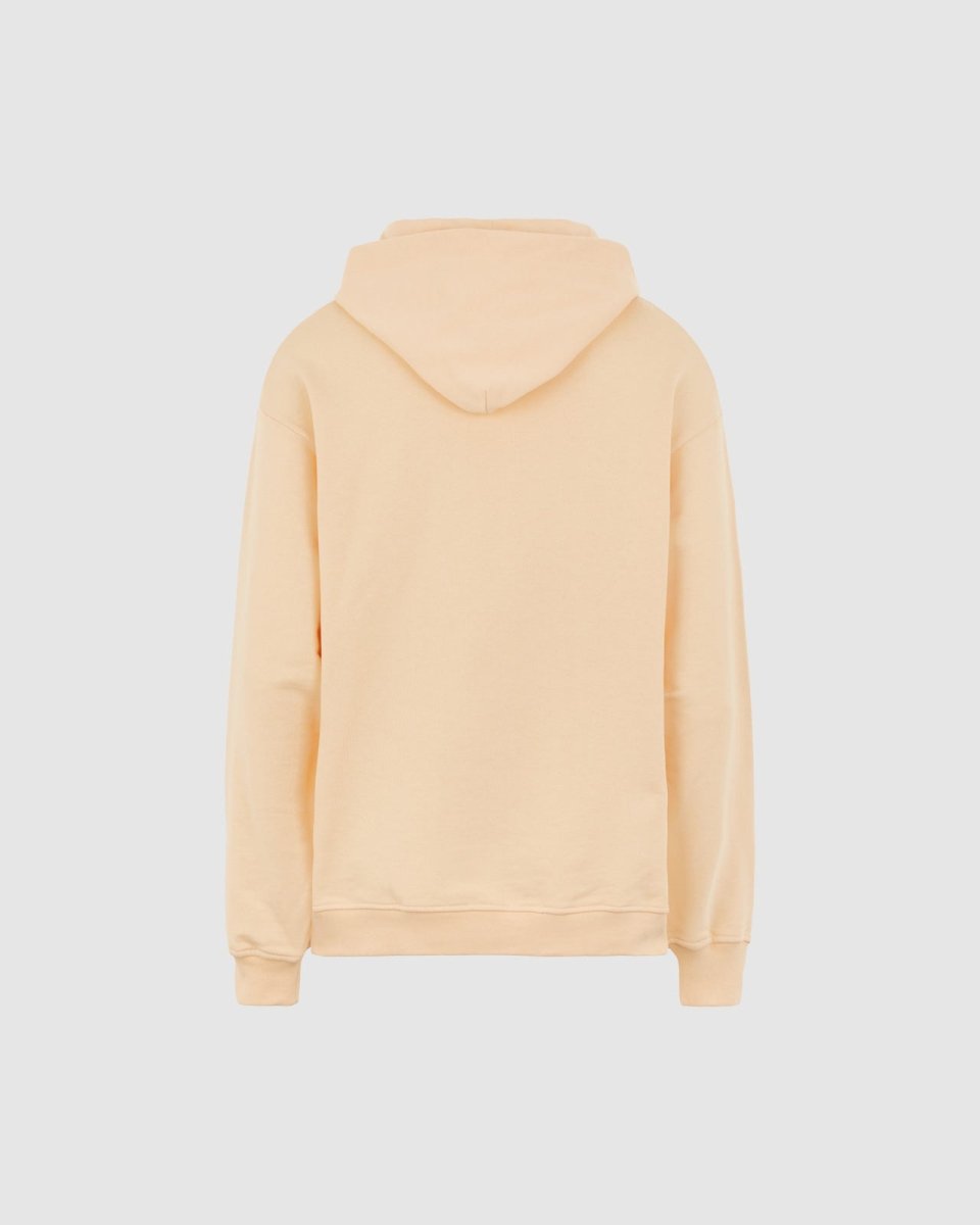 Vision Of Super PEACH HOODIE WITH EMBROIDERED FLAMING HEART Negozi Online